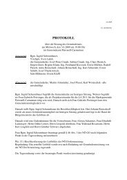 Gemeinderatssitzung (37 KB) - .PDF - Gemeinde Petronell-Carnuntum
