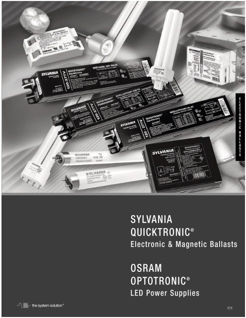 SYLVANIA QUICKTRONIC® OSRAM OPTOTRONIC®