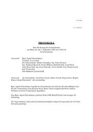 Gemeinderatssitzung (26 KB) - .PDF - Gemeinde Petronell-Carnuntum