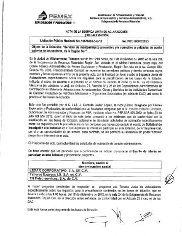 4. 2DA JA PREC LIC 549 12.pdf - Pemex Exploración y Producción