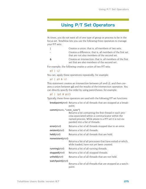 TotalView Users Guide - CI Wiki