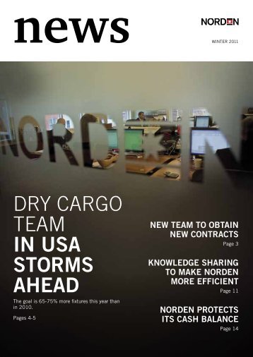 Dry Cargo team iN Usa storms ahead - Dampskibsselskabet NORDEN