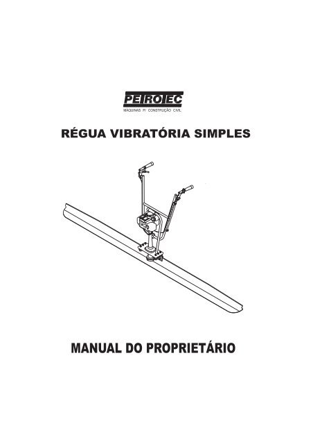 régua vibratória simples - Petrotec.ind.br