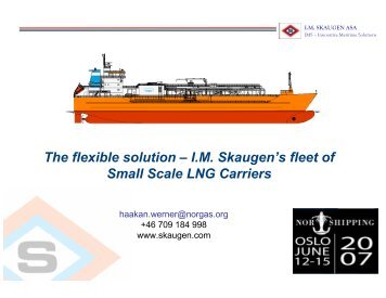 The flexible solution – I.M. Skaugen's fleet of Small ... - Digital Ship