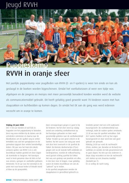 Inhoudsopgave Colofon - RVVH