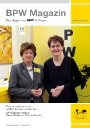 BPW Magazin Sommer 2007 - Business & Professional Women ...