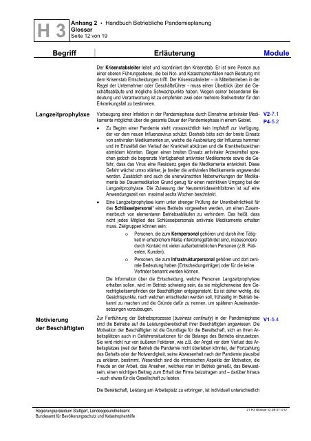 Handbuch Betriebliche Pandemieplanung - Deutsche Gesetzliche ...