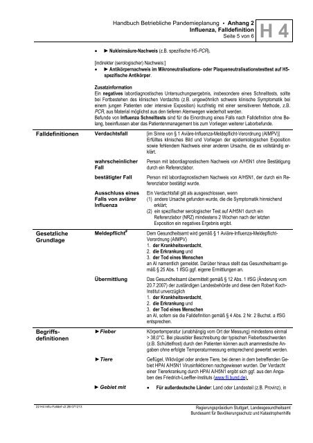 Handbuch Betriebliche Pandemieplanung - Deutsche Gesetzliche ...