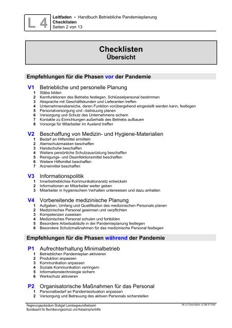 Handbuch Betriebliche Pandemieplanung - Deutsche Gesetzliche ...