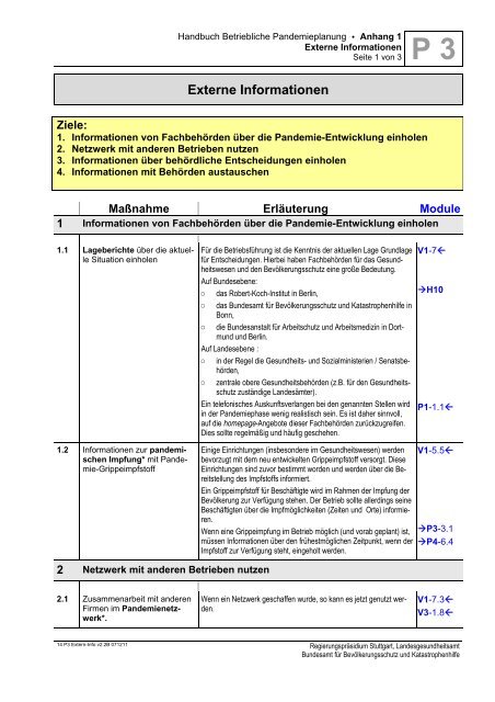 Handbuch Betriebliche Pandemieplanung - Deutsche Gesetzliche ...