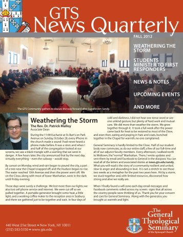General Theological Seminary - GTS News - The General ...