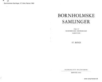 Bornholmske Samlinger - Bornholms Historiske Samfund