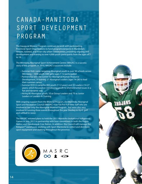 2011 Annual Report - Sport Manitoba