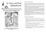 St. Peter und Paul Halberbracht - Pastoralverbund Meggen-Maumke ...