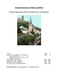 Ortsfamilienbuch Monreal/Eifel - Heimatchronik Monreal