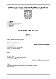 THÜRINGER OBERVERWALTUNGSGERICHT Im Namen des ...