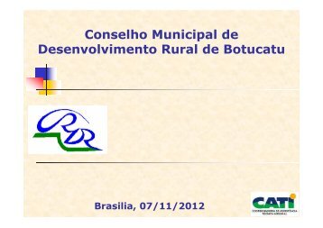 Conselho Municipal de Desenvolvimento Rural de Botucatu