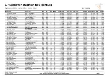 3. Hugenotten-Duathlon Neu-Isenburg