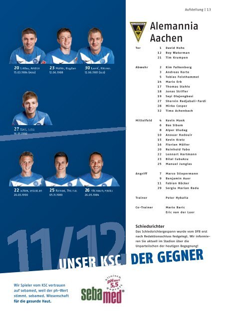 DFB-POKAL1. HAUPTRUNDE - Karlsruher SC
