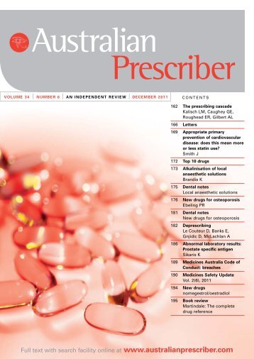 download the full PDF issue - Australian Prescriber