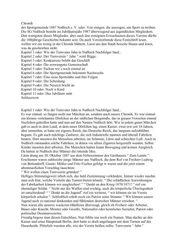 Chronik der Sportgemeinde 1887 Nußloch e. V. oder ... - SG-Nussloch