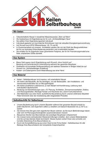 selbstbauhaus baubeschreibung als pdf keilen gmbh ytong preise selbstbauhaus baubeschreibung als pdf keilen gmbh ytong preise