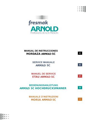 Manual de instrucciones - Fresmak, SA