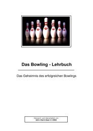 Das Bowling - Lehrbuch - Bowlinginfo.de