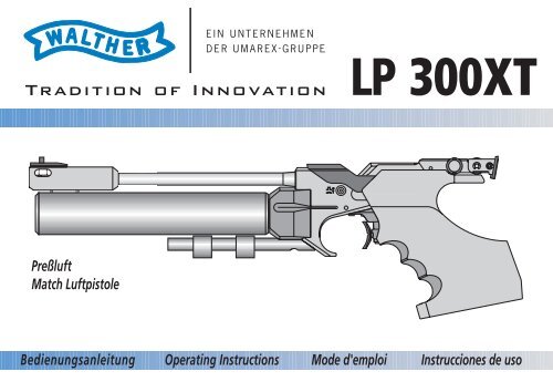 Bedienungsanleitung LP 300 XT - Walther
