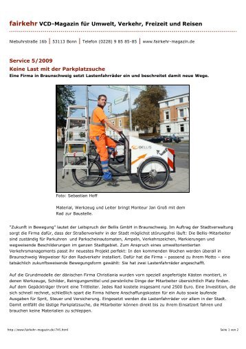 fairkehr VCD-Magazin für Umwelt, Verkehr, Freizeit und Reisen