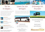 Unser Bus-Flyer als PDF - Sausewind Reisen