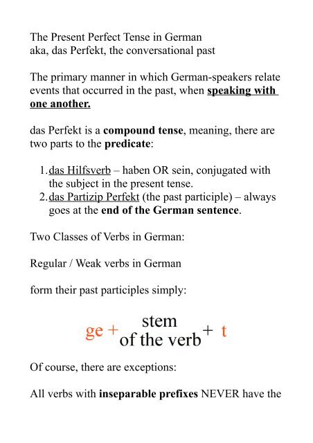 Imperfect tense of kennenlernen