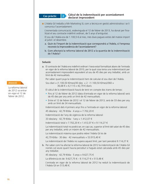 Vegeu Annex Reforma laboral 2012 FOL GS