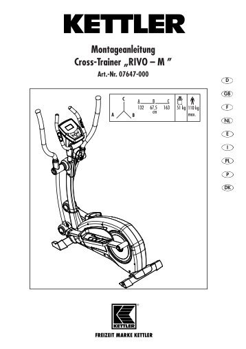 Montageanleitung Cross-Trainer „RIVO – M ” Art.-Nr ... - Sportolino.de