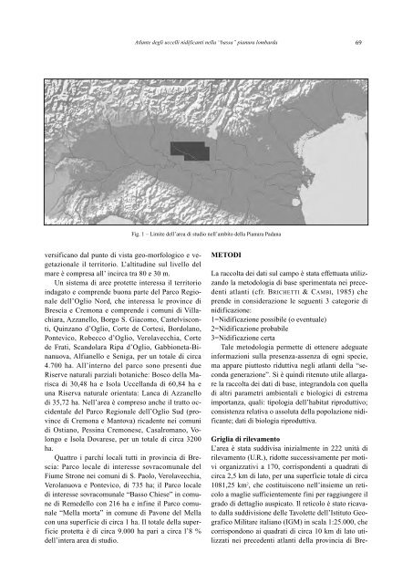 atlante degli uccelli nidificanti nella “bassa” pianura lombarda (italia ...