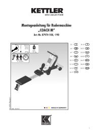 Montageanleitung für Rudermaschine „COACH M”