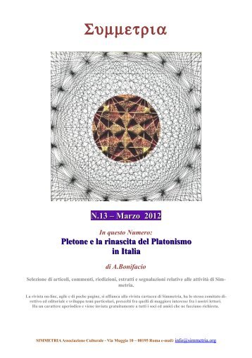 Rivista n.13 - Marzo 2012 - Simmetria