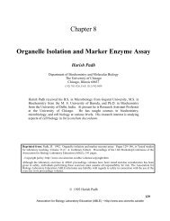 Organelle Isolation and Marker Enzyme Assay - Association for ...