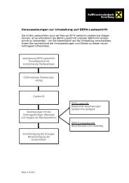 Checkliste SEPA-Lastschrift - Raiffeisenbank in Bregenz