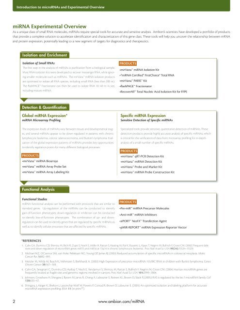 miRNA Research Guide - Applied Biosystems