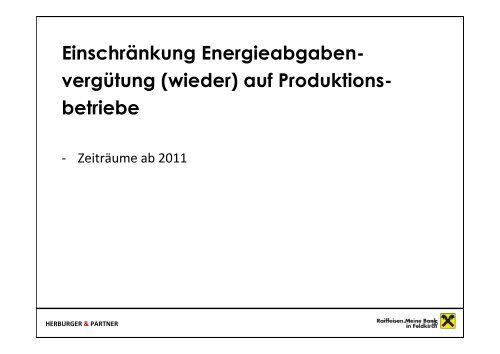 Budgetbegleitgesetz 2011 - Raiffeisenbank Feldkirch