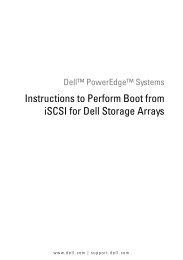 Instructions to Perform Boot from iSCSI for Dell Storage Arrays