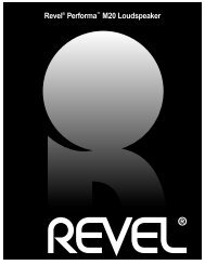 PERF M20 Owner's Mnl rev1 - Revel