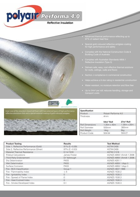 Performa 4.0 - Insulation Industries