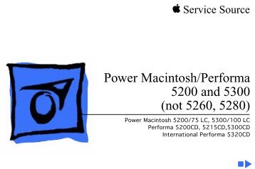 Power Macintosh/Performa 5200 and 5300 (not ... - Retrocomputing