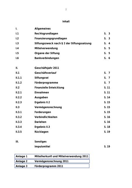 Geschäftsbericht 2011 im PDF-Format - Stiftung Wohnliche Stadt