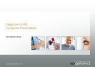 Epi proColon - Epigenomics AG