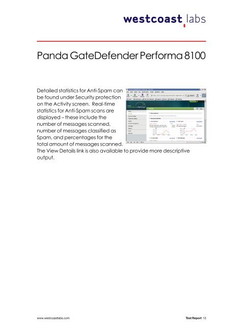 Panda GateDefender Performa 8100 - West Coast Labs