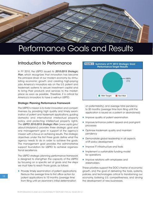 USPTO Performance and Accountability Report - U.S. Patent and ...