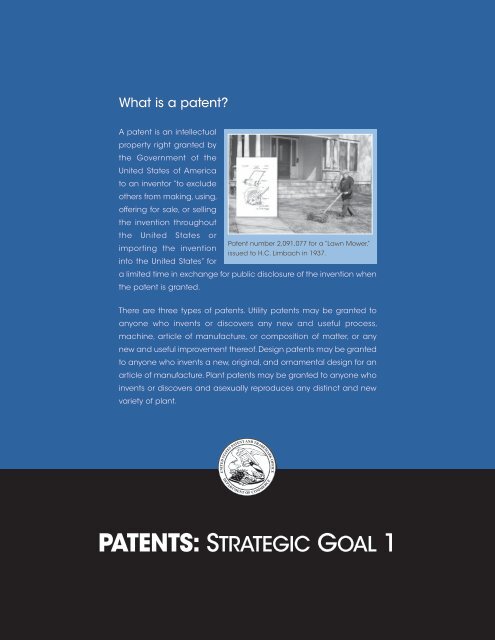 USPTO Performance and Accountability Report - U.S. Patent and ...